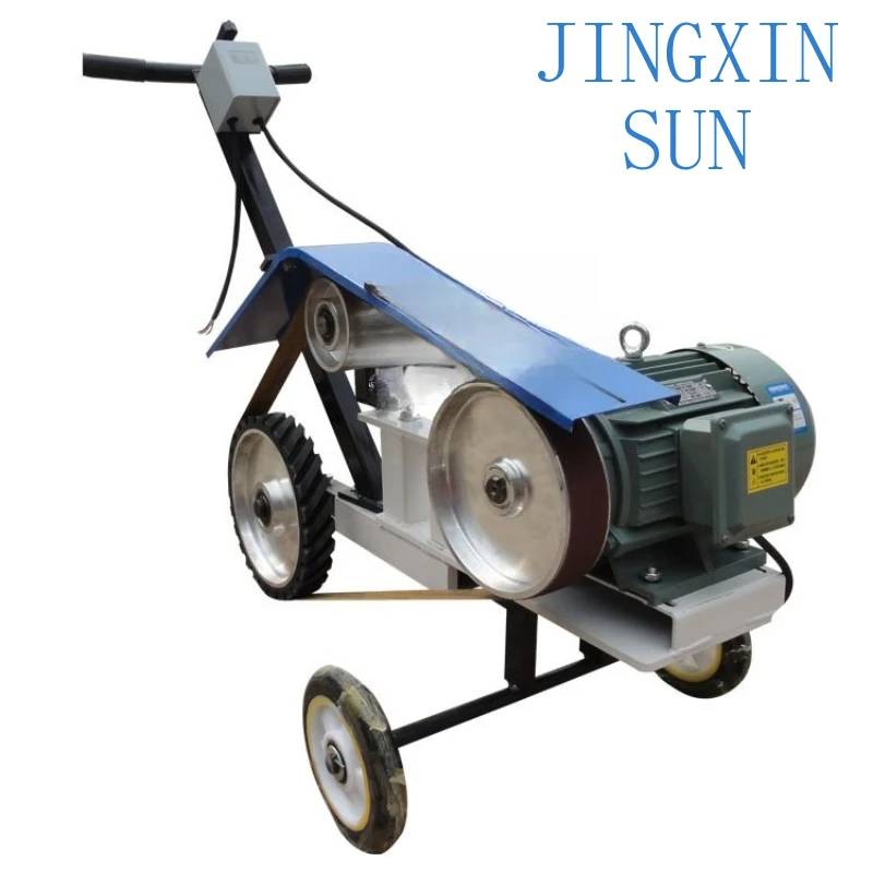 Hand Push Belt Machine for Stainless Steel Plate Wire Drawing Weld Grinding Solder Joint Pitting Grinding Tool Industrial