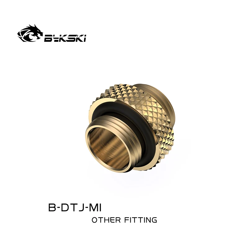 Bykski B-DTJ-MI,G1/4 Dual External Thread Mini Male To Male Fittings,PC Water Cooling Connector