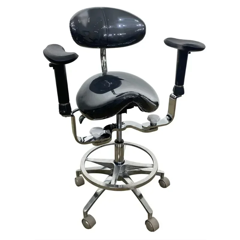 Ergonomic Chair, Microscope, Chair Saddle Chair Lifting Armrest Back Adjustable, Saddle Chair Adjustable Hands Leg Back