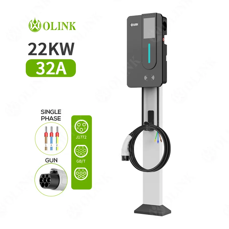 

Olink J1772 Adapter Ev Charging Connector Electric Charger Car Station 22kw Column Type Charging Pile Ac Charging Station