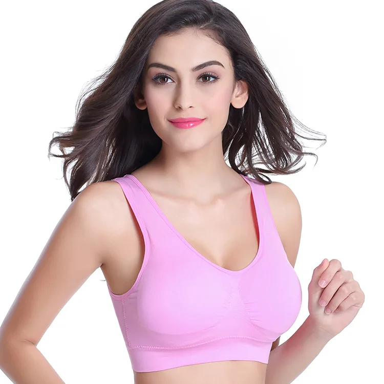 S-6XL Hollow Out ผู้หญิงโยคะกีฬา Bra Breathable ฟิตเนสวิ่งเสื้อกั๊ก Sleep ชุดชั้นในเบาะ Crop Tops ชุดชั้นใน Gym Top Bras