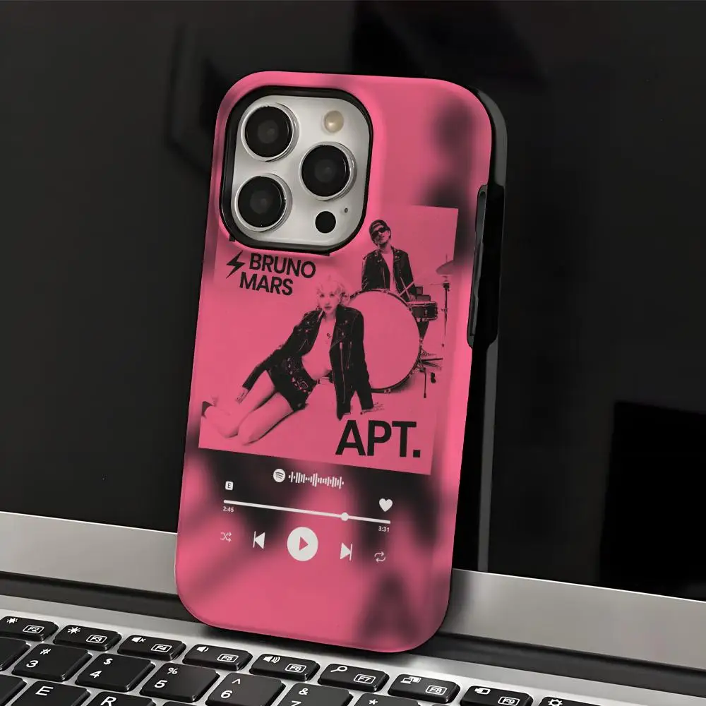 

B-Bruno M-Mars Phone Case Phone Case INS For IPhone 17 16 15 14 13 12 11 Pro Max X XR XSMax Plus Glossy Film Hard PC Cover