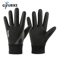 GTUBIKE Autumn Winter Gloves Kids Warm Water-resistant Sports Gloves with Thick Plush Lining for Cold Weather Cycling Gloves