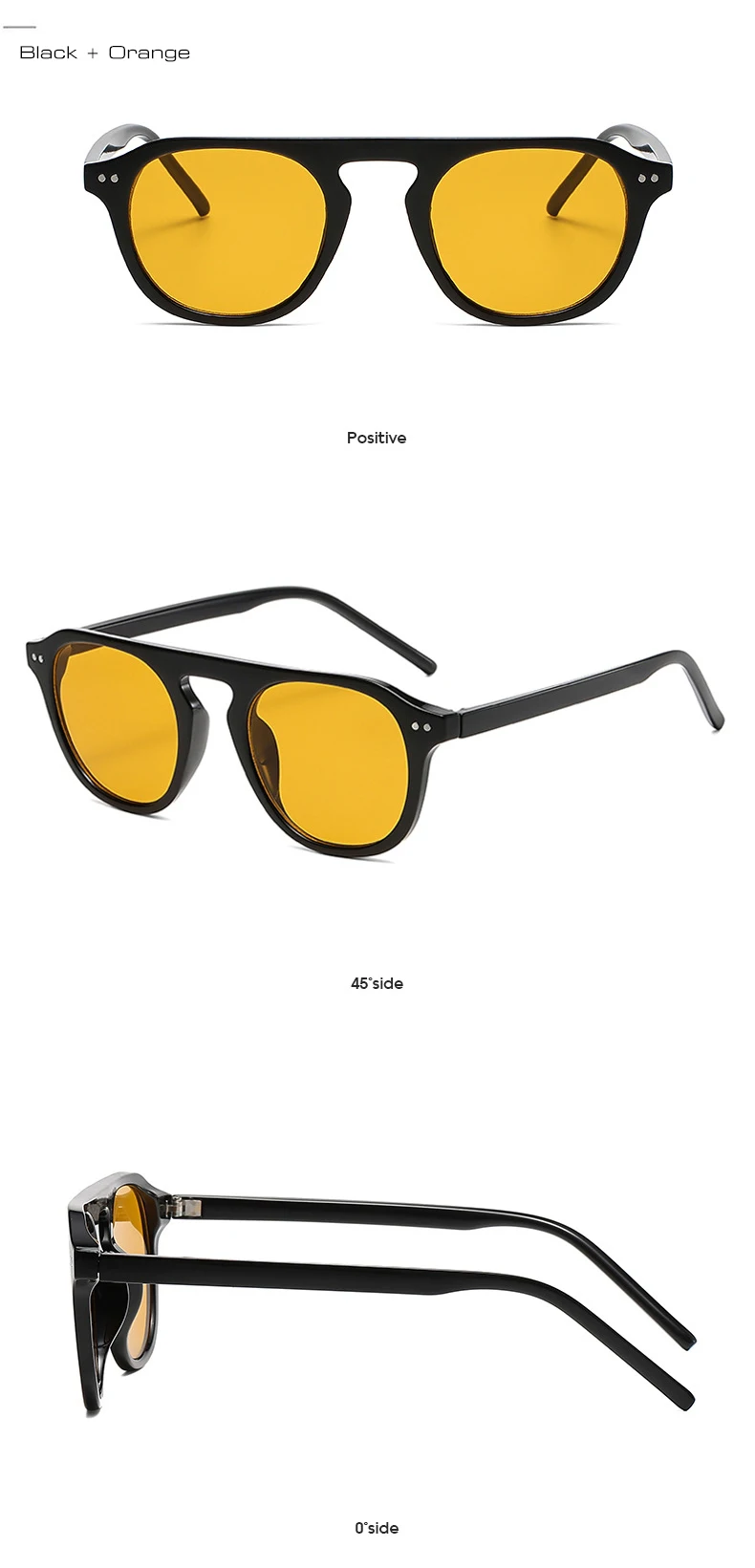 SO&EI Retro-Sonnenbrille mit quadratischen Nieten für Herren, modisch, dunkelgrün, UV400, trendige Damen-Sonnenbrille – Detail 9