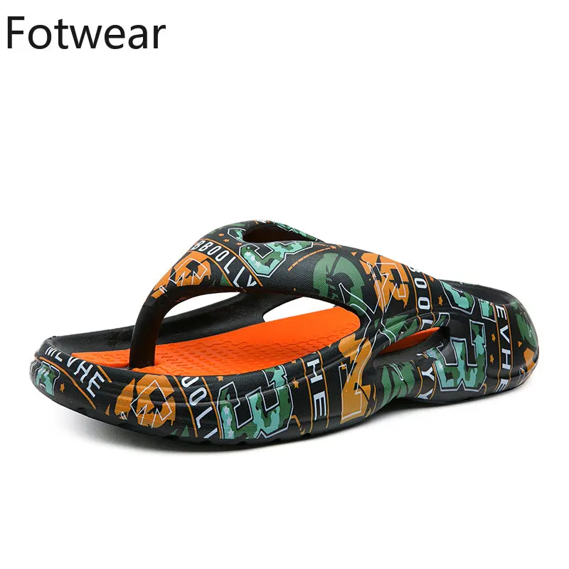 Beach Men Slippers Big Size Outdoor Breathable Flip Flops Slip on Flats Lightweight Slides Massage Leisure Sandals Men Sneakers