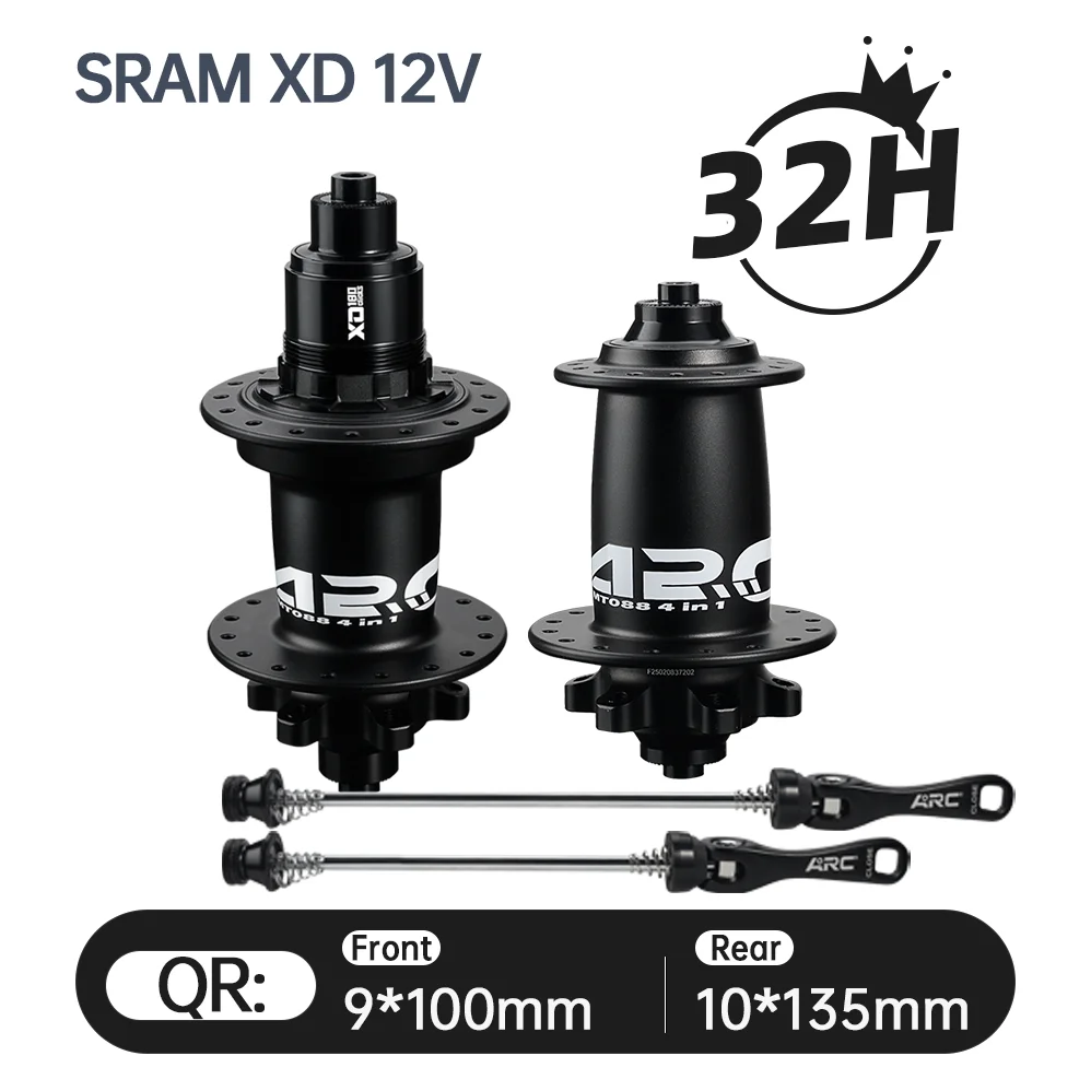 ARC MT088 MTB Hub 32 Holes 6 Claw 180 Clicks S&S Bearing Hub