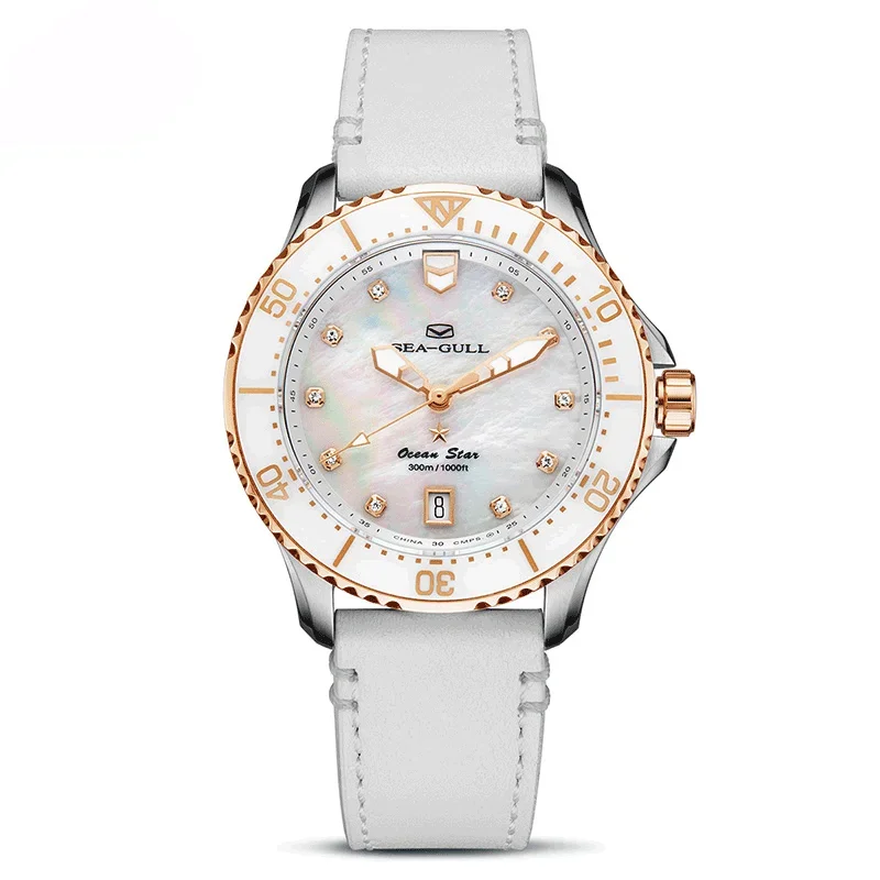 New 2024 Seagull Fashion reloj mujer 300M Waterproof Diving Business Automatic Mechanical Watch For Women\'s Watch Ocean Star 121