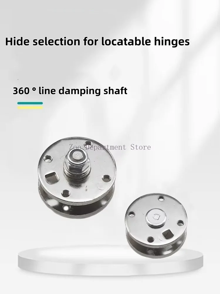 360 Degree Rotating Damping Hinge with Wire Passage Adjustable Torque round Axis Joint Free Positioning for Cabinet Door