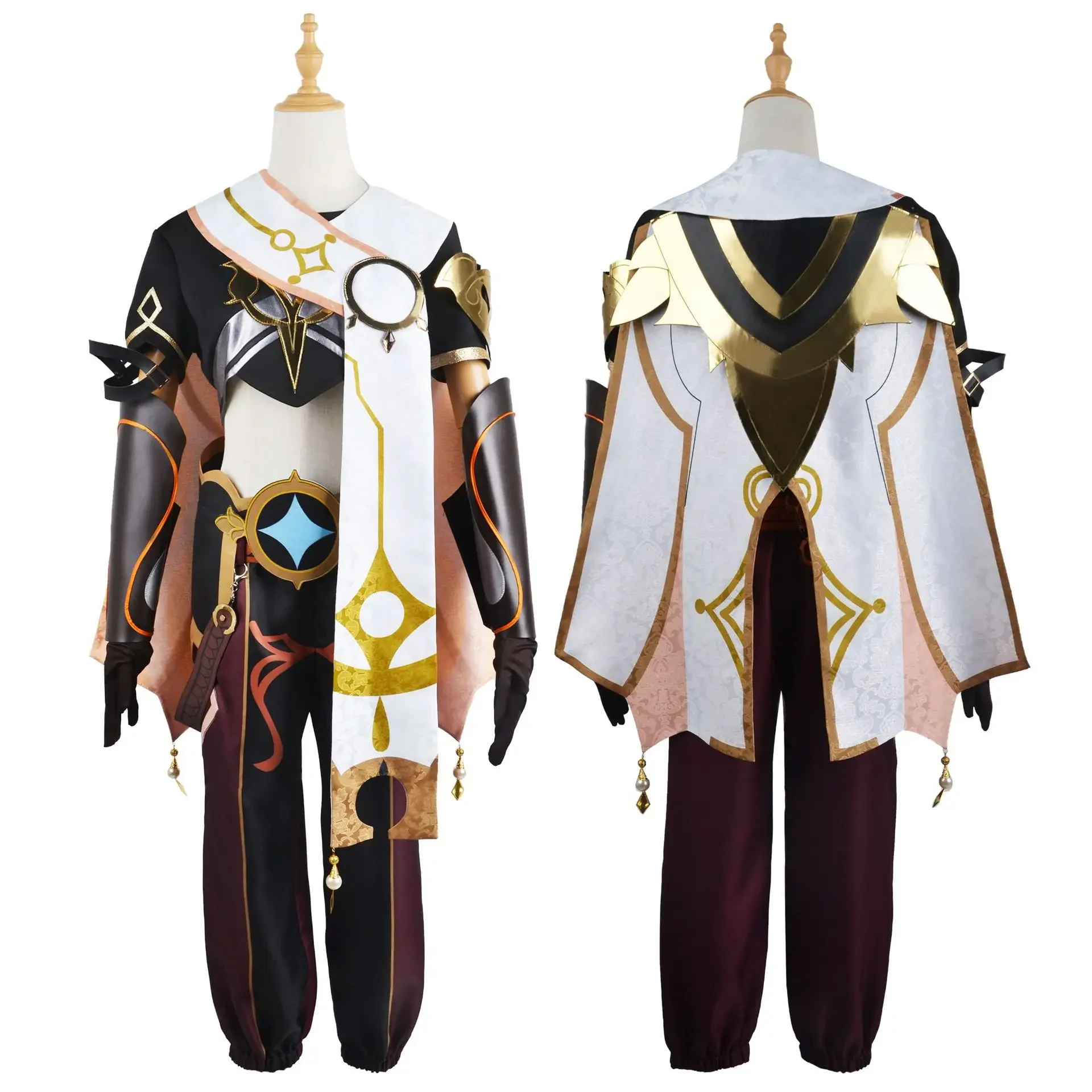

Game Genshin Impact Kong Cosplay Costume Sora Kong Cosplay Traveler Aether Halloween Party Outfit