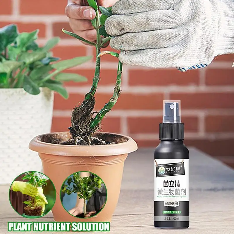 Indoor Plant Food Liquid Liquid Root Stimulator 100ml Comprehensive Organic No Mixing Effective Plant Nutrient Spray Delivers