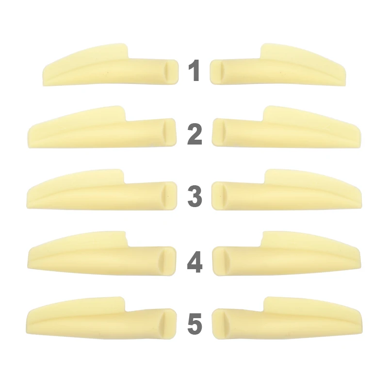 5 Pairs Silicone Eyelash Perming Pad Earthy Yellow Lash Lifting Pads Lashes Lift Curler Rods Beauty Makeup Tools