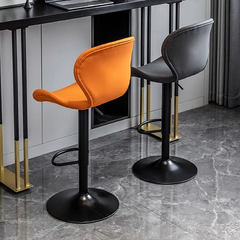 long modern bar stools adjustable designer swivel luxury kitchen chair nordic living room Minimalist sillas salon furniture