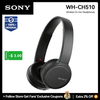 Sony WH CH510 CH520 Wireless Headphones On-Ear Bluetooth Headset with Microphone Voice Assistant Up to 35hrs Playback wh-ch510