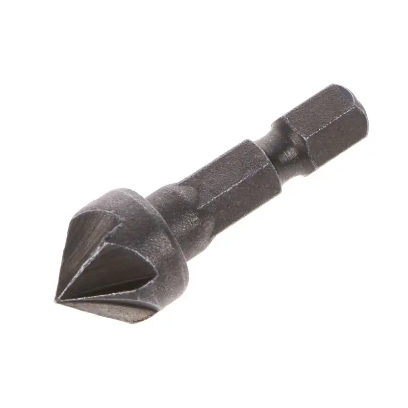 

K1KA 6 Flute Countersink Drill Bit 90 Degree Point Chamfer Cutting Woodworking