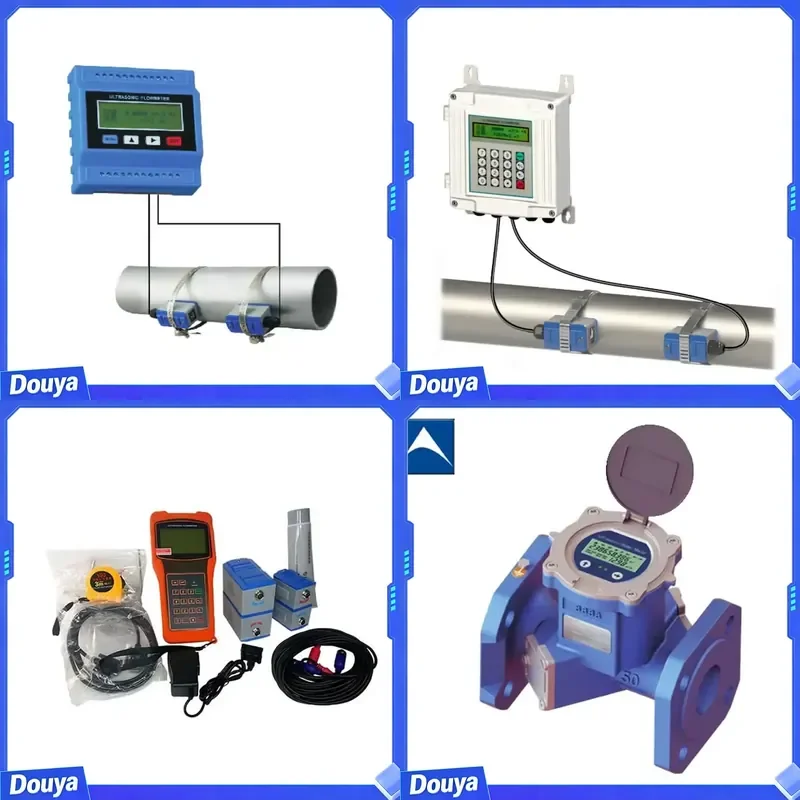 Medidor De Flujo De Agua Ultrasonic Type With Clamp on Flow Sensors Tm-1 Ts-2