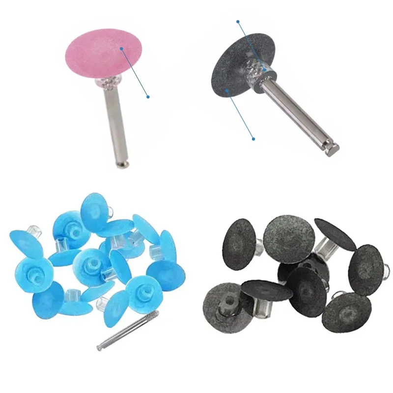 40Pcs Dental Polishing Disc Composite Resin Finishing Polishing Stem Disc Reduction Contouring Mandrel Teeth Whitening Dentistry view 6