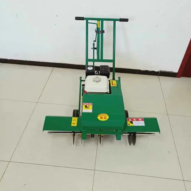 Garden Machinery Lawn Striping Machine Small Push Lawn Striping Machine Wide Rotary Knife Turf Transplanter