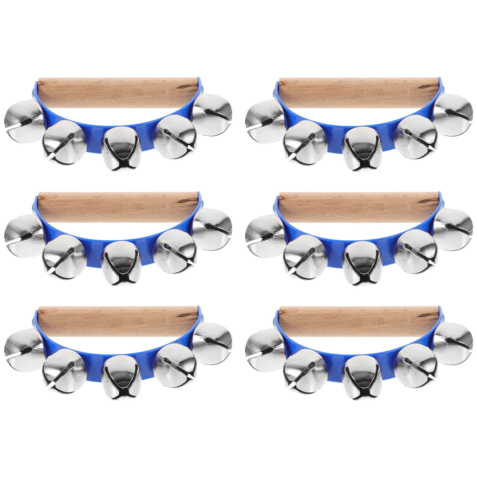 

6 Pcs Bell-holding Instrument Kids Musical Instruments Hand Bells Percussion Shaker Shaking Plastic for Adults Child Tambourine
