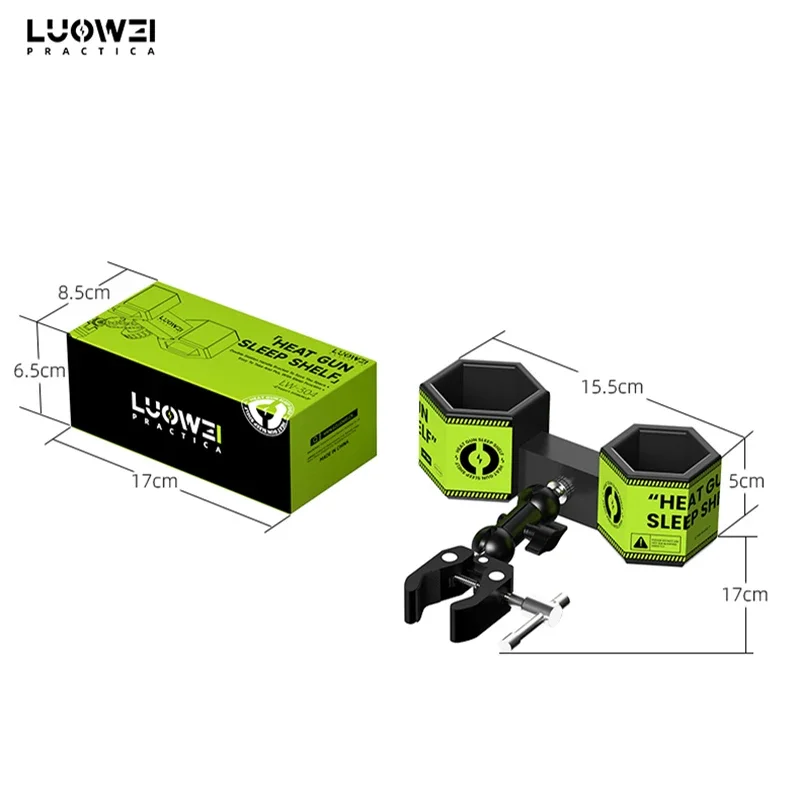 LUOWEI LW-304 Heat Gun Resting Holder Can Adjustment Angles With Sleep Function Support QUICK 2008 861DW Welding Station