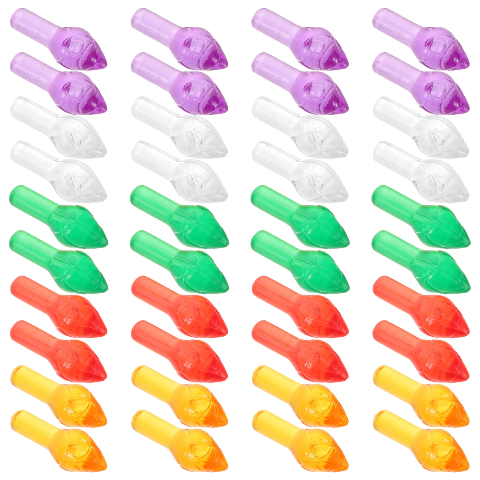 

100Pcs Christmas Tree Ceramic Replacement Lights Multi-Color Twist Bulbs DIY Plastic Twist Ornament Bulbs Mini Lights