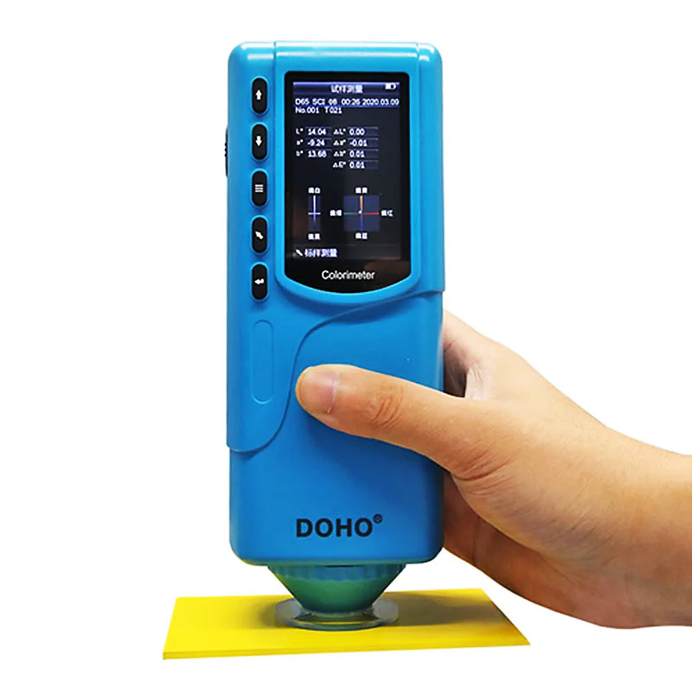 DR-18 DOHO Three-Caliber Colorimeter Φ4mm Φ8mm Φ40mm Multi-aperture Car Coating Leather Plastic Painting Color Difference Tester