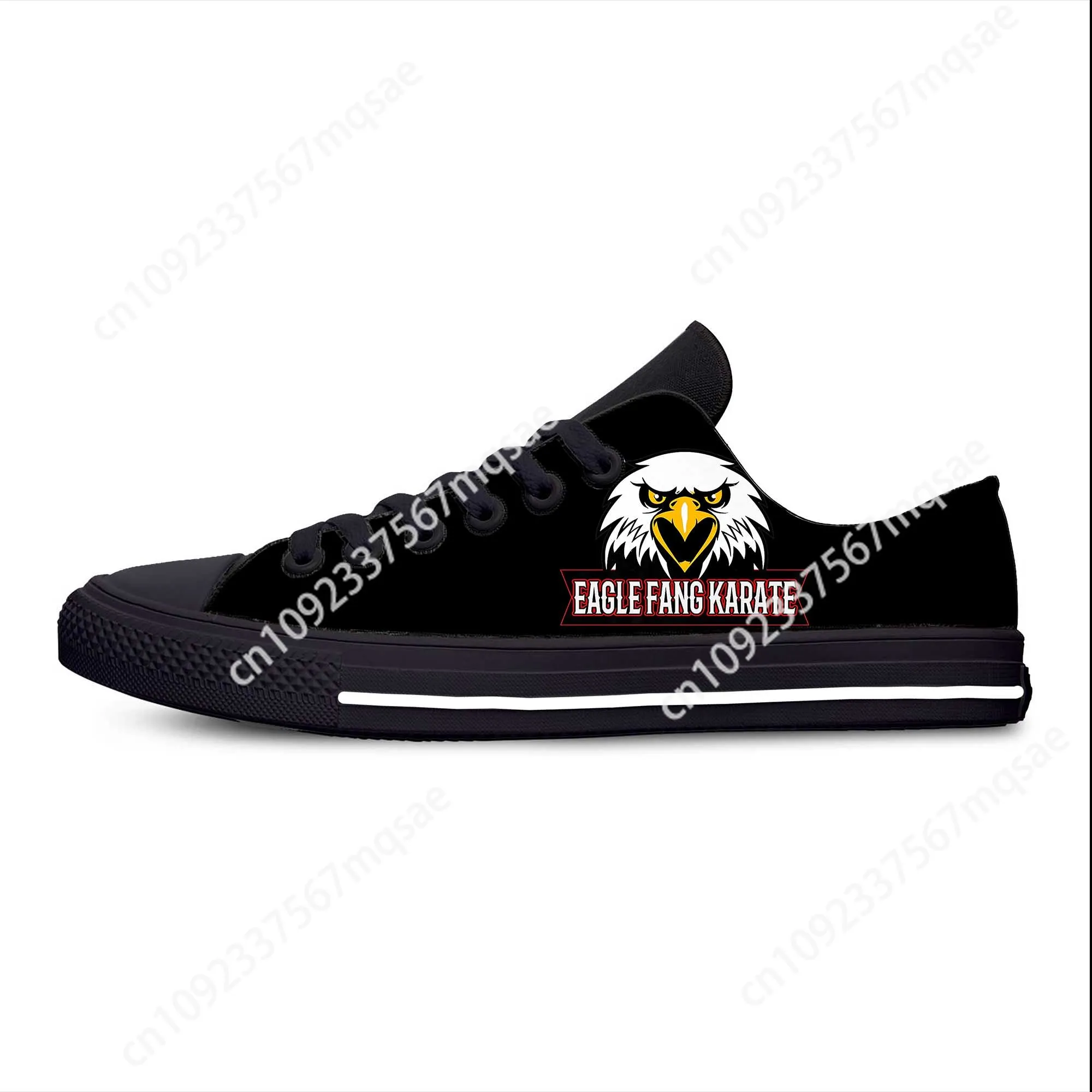 Kai Karate Anime dibujos animados Fang moda Cobra Eagle zapatos de tela casuales bajos cómodos transpirables estampado 3D hombres mujeres zapatillas