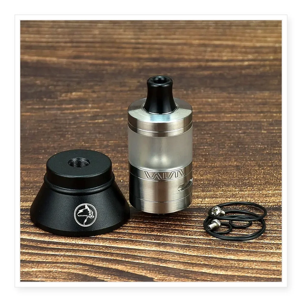 Wolfcoolvape VWM Innova Style 5ml RTA Rebuildable Tank Atomizer for MTL Vaping with 22mm Diameter - DIY E-Cigarette Accessory