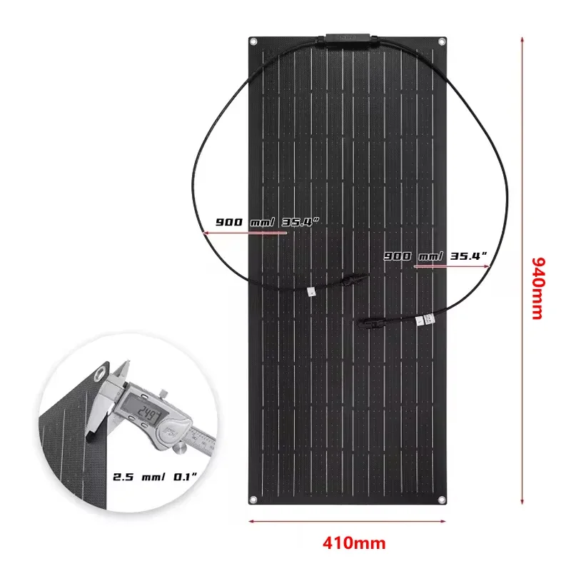 300W 600W Flexible Solar Panel 12V 24V Solar Charge Battery Kit with 30A/60A Controller for Camping RV Home Solar Power Bank