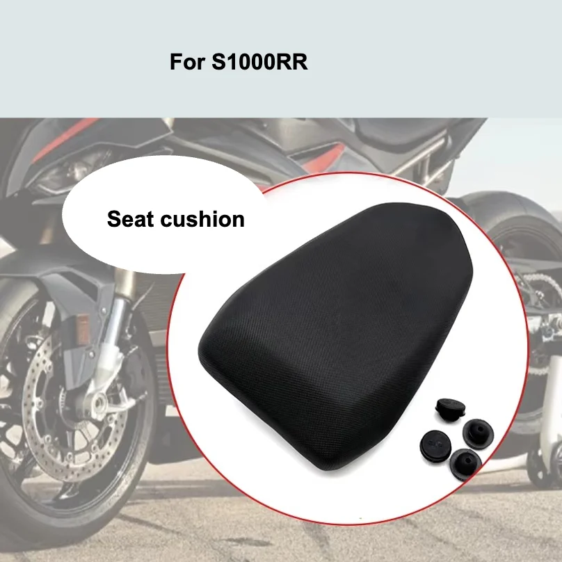 Motorcycle Black Rear Pillion Passenger Rear Seat Cushion For BMW S1000RR 2019-2024 M1000RR 2021-2024 2022 2023