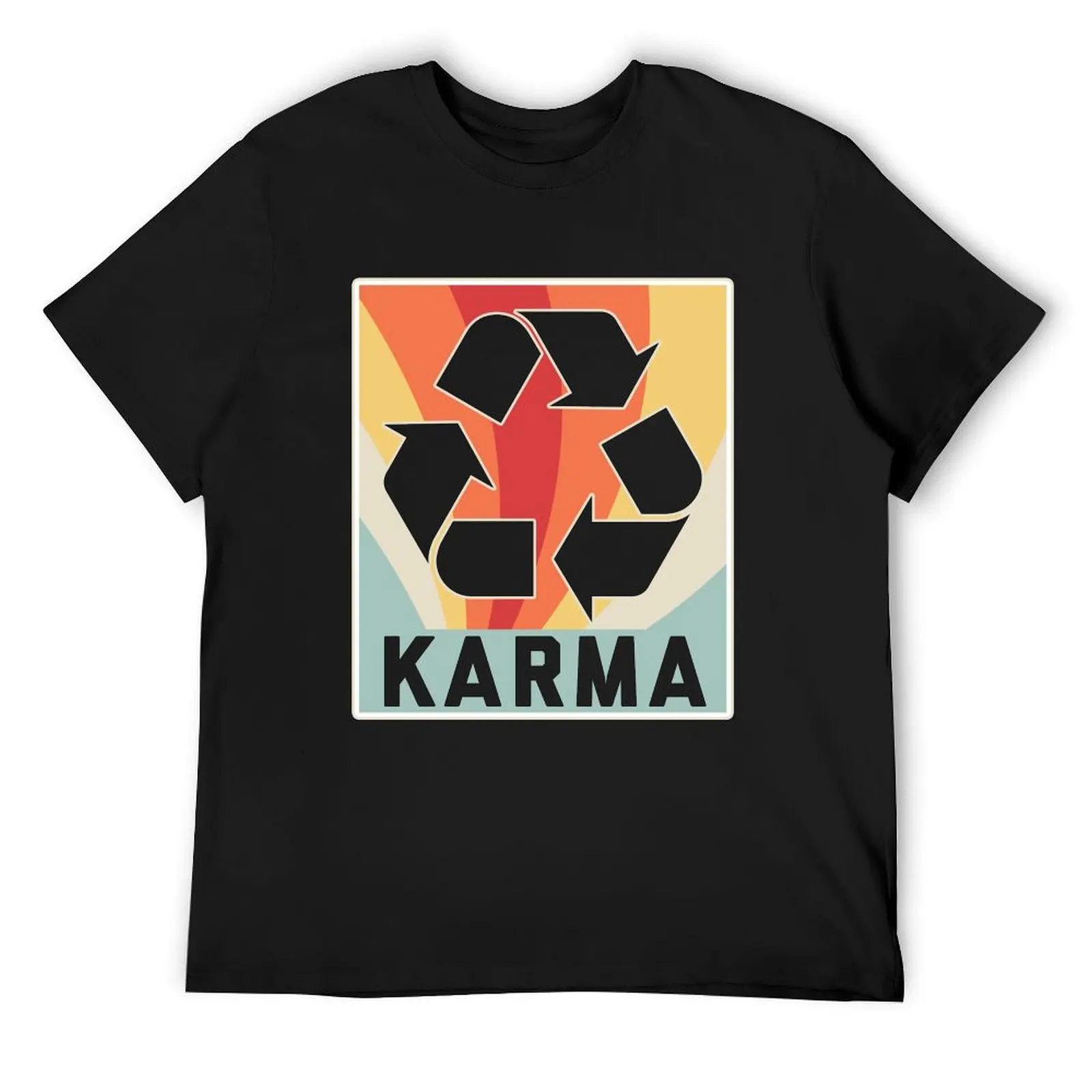 

Karma Retro T-Shirt oversizeds plain customs design your own mens graphic t-shirts funny