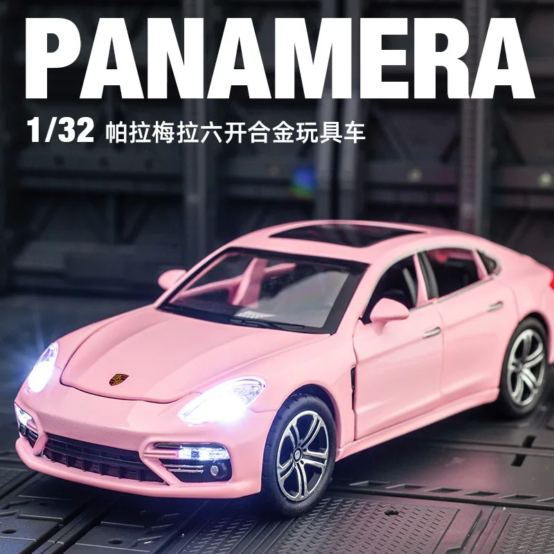 1:32 Porsche Panamera Taycan Macan Cayenne 911 GT3 Supercar Alloy Model Toy Diecasts Metal Sound and Light Car Toys For boy gift