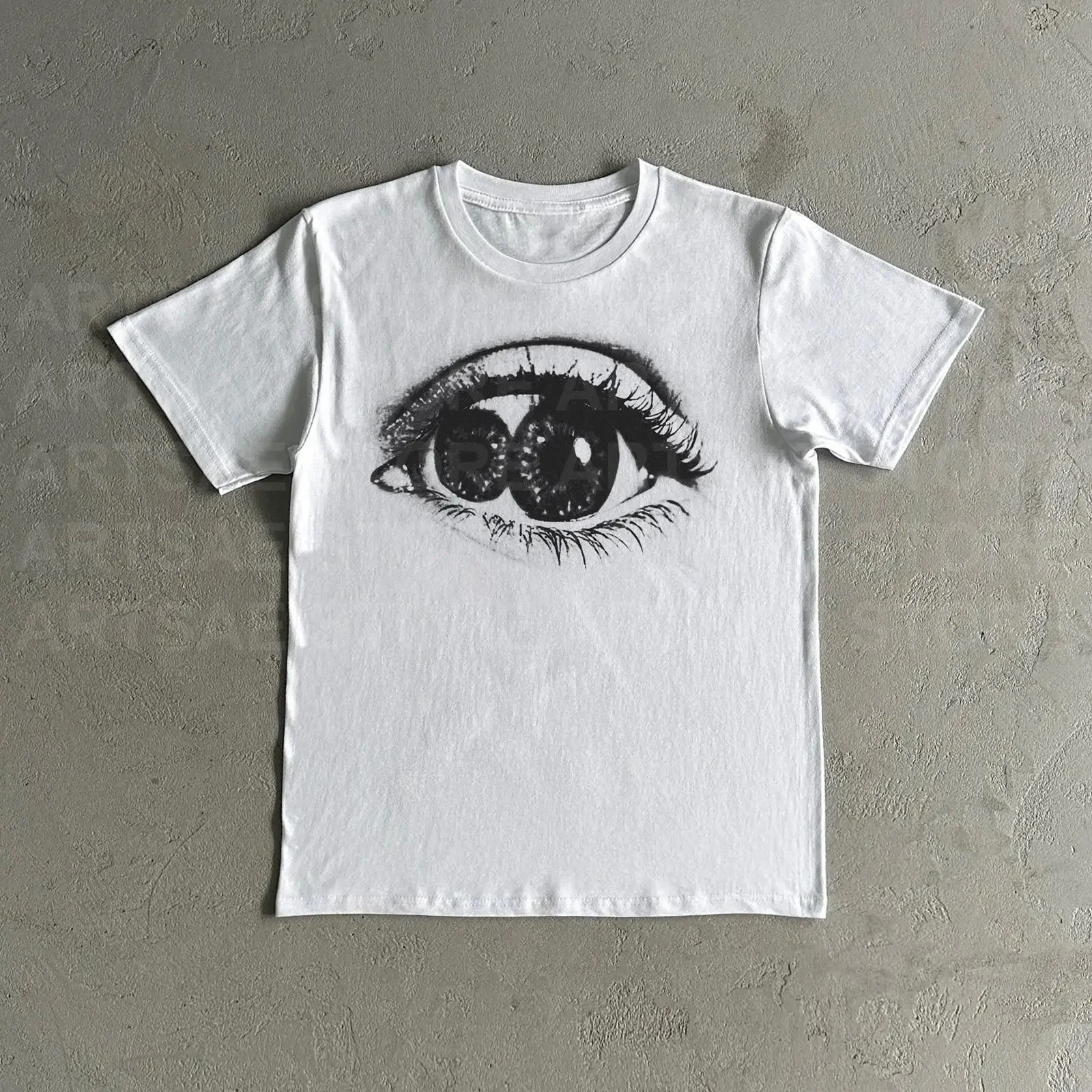 Lucki 2 Faced Heavy Cotton T Shirt Ecks vintage Washed Top For Everyday Wear streetwear graphic Unisex Comfortable Stretched