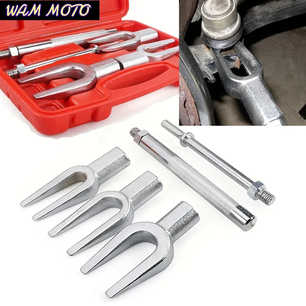 5Pcs Fork Crowball Head Removal Tool Car Ball Head Extractor Steering Arm Tie Rod Ball Head Remover Puller