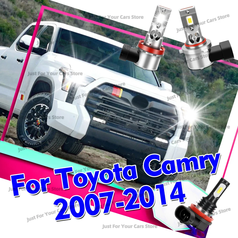 

2/6x 6000K Автомобильные противотуманные фары 12В для Toyota Camry 2007-2014, беспроводные, с дальним и ближним светом, 30000 лм