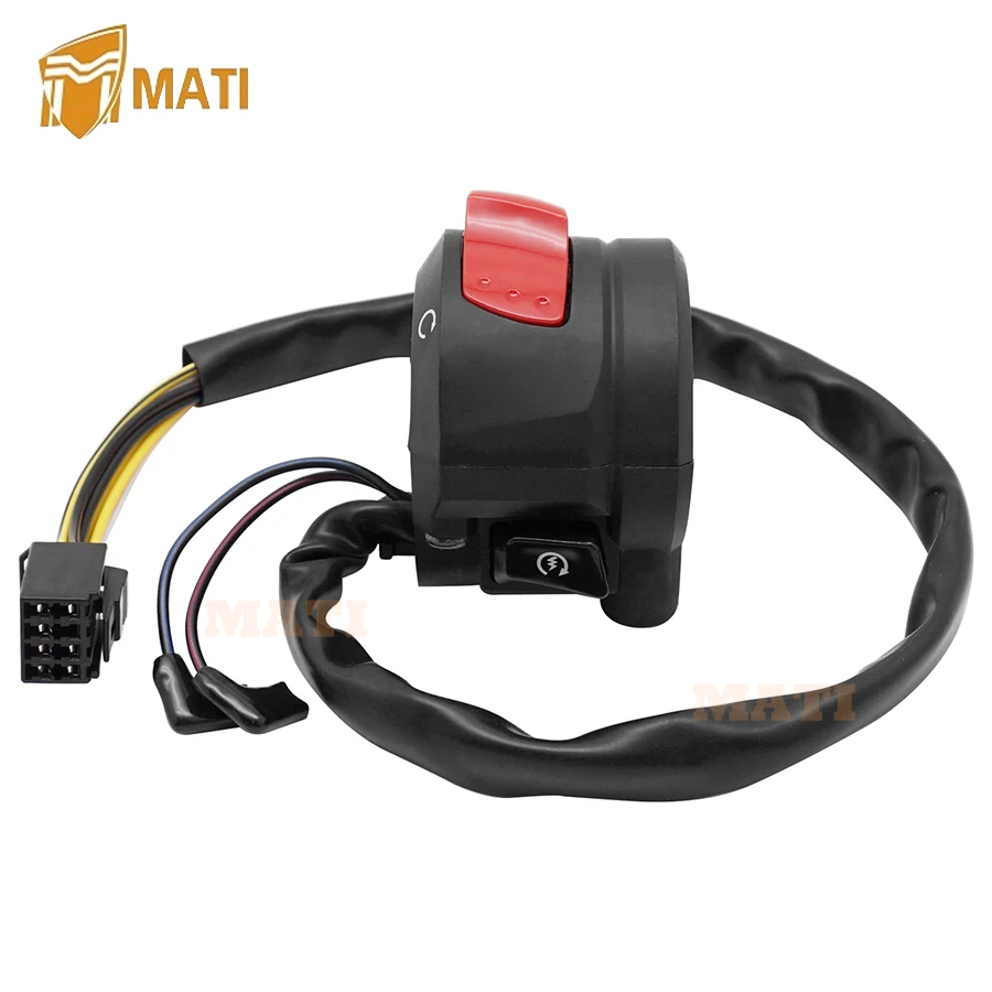 MATI-Interruptor de Control de manillar, botón de inicio y parada para Suzuki GSXR600, GSX-R600, GSXR750, GSX-R750, 2006-2007, 37200-01H30