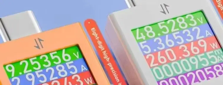 

Тестер источников питания Type-C, цифровой измеритель напряжения постоянного тока, амперметр, измеритель мощности, тестер емкости, тестер зарядных устройств USB