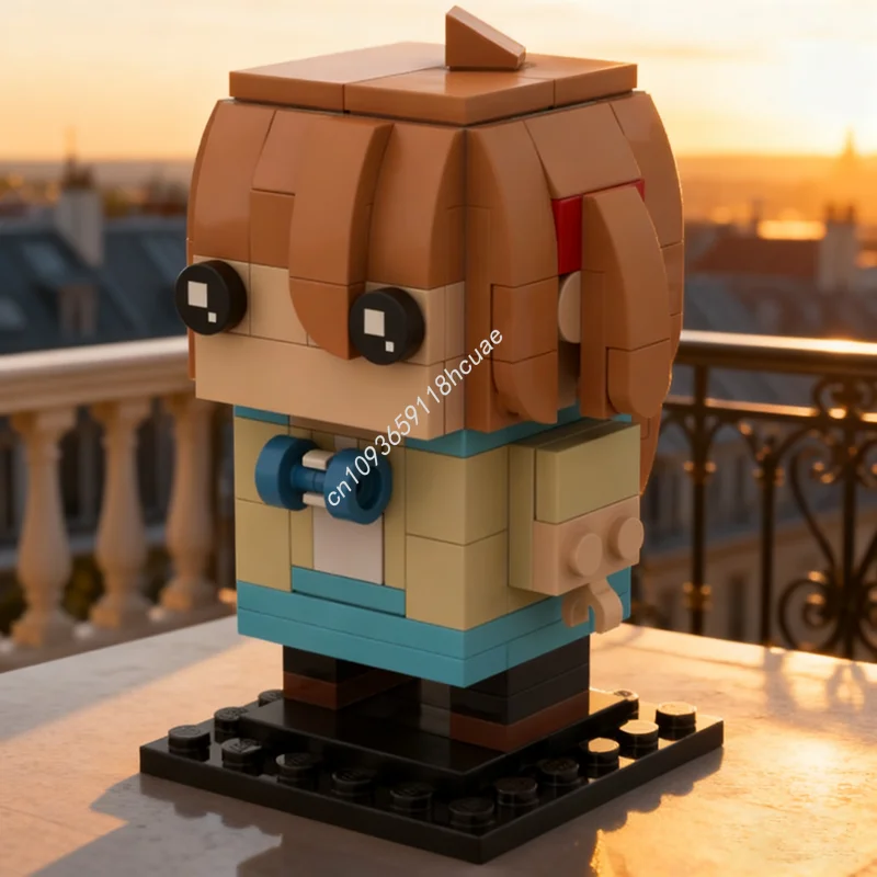 169 قطعة MOC العصبية سما Brickheadz Brickheadzed نموذج اللبنات هدية الكريسماس ألعاب البناء تجميع DIY بها بنفسك التعليم الاطفال