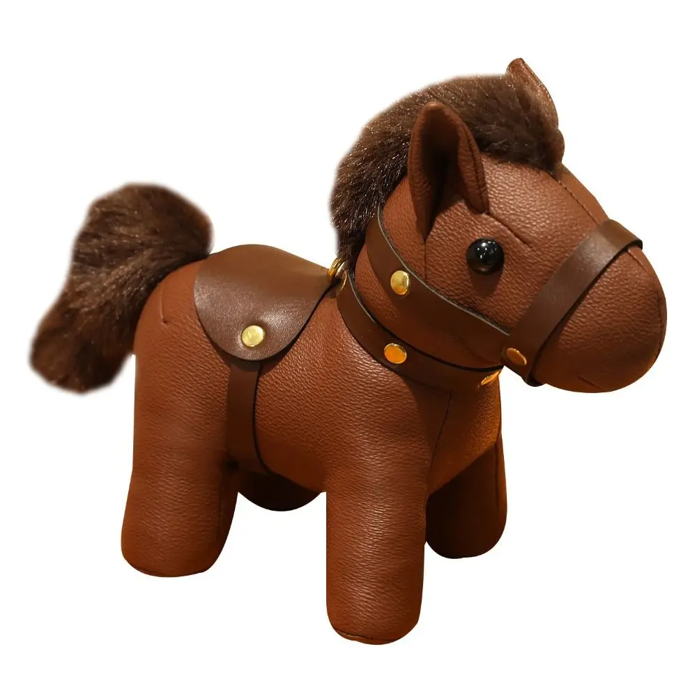 새로운 귀여운 말 펜던트 동물 모형 말 펜던트 부드러운 말 펜던트 PU 가죽 동물 가방 장식