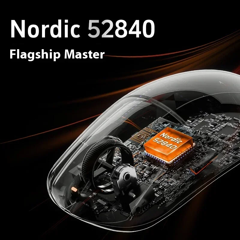 Mouse da gioco ultra wireless ATK A9 A9/A9 SE/A9 Plus/A9 Pro Tri Mode 8K 53g Mouse da gioco leggero per e-sport Accessorio personalizzato per PC