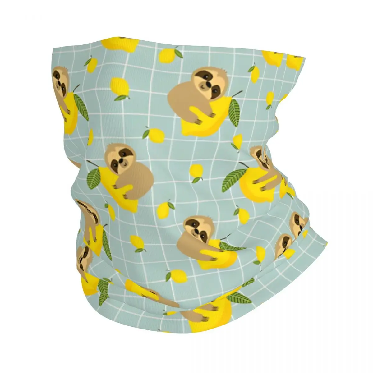 Sloth Lemon Thin Wrap Scarf Bandana Neck Gaiter Face Cover Headband