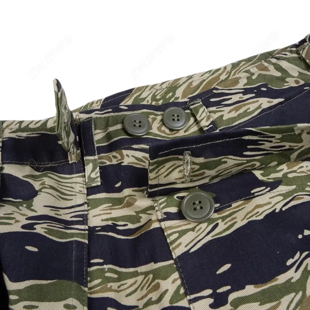 Vietnam war U.S. Army tiger pattern tiger spot camouflage TCU shorts