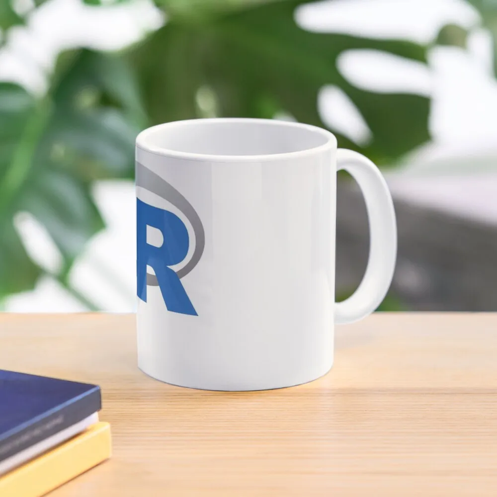 

R Official Logo Programming Language Coffee Mug Original Breakfast Cups Cute And Different Cups Cups And Mugs