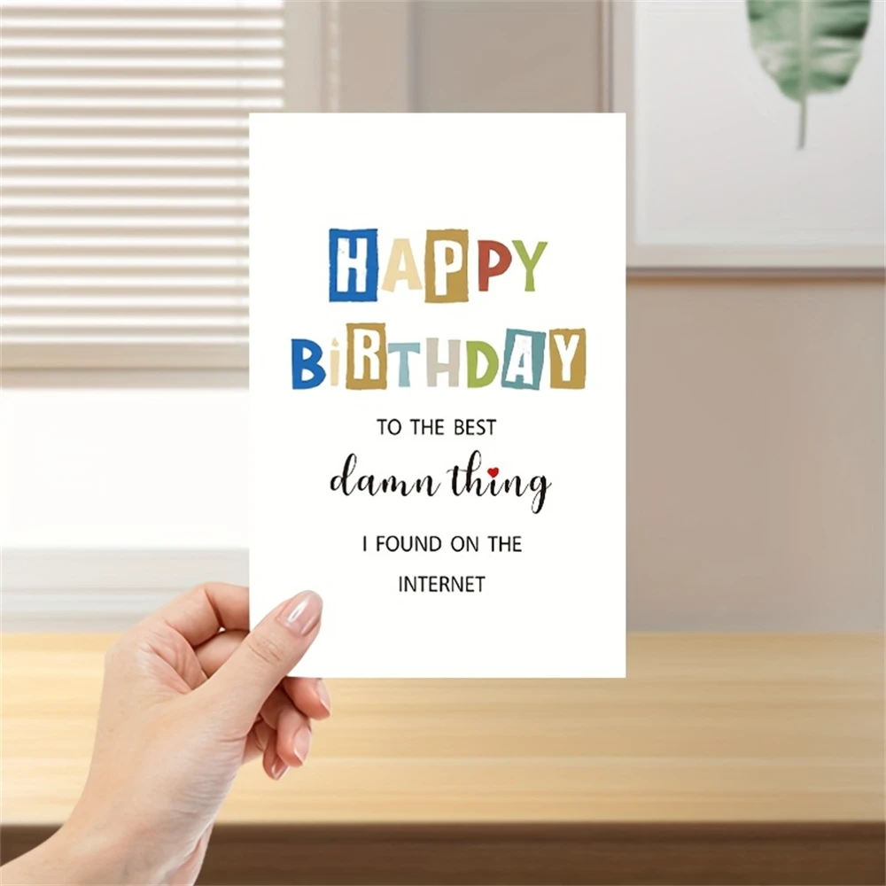 1pc,Dirty Birthday Card for Her, Wife Birthday Card, Raunchy Birthday Card for Girlfriend, Witty Happy Birthday Card Gift for Wo