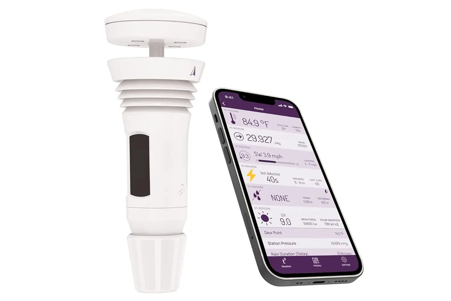 Tempest Weather System with Built-in Wind Meter, Rain Gauge, and Accurate Weather Forecasts