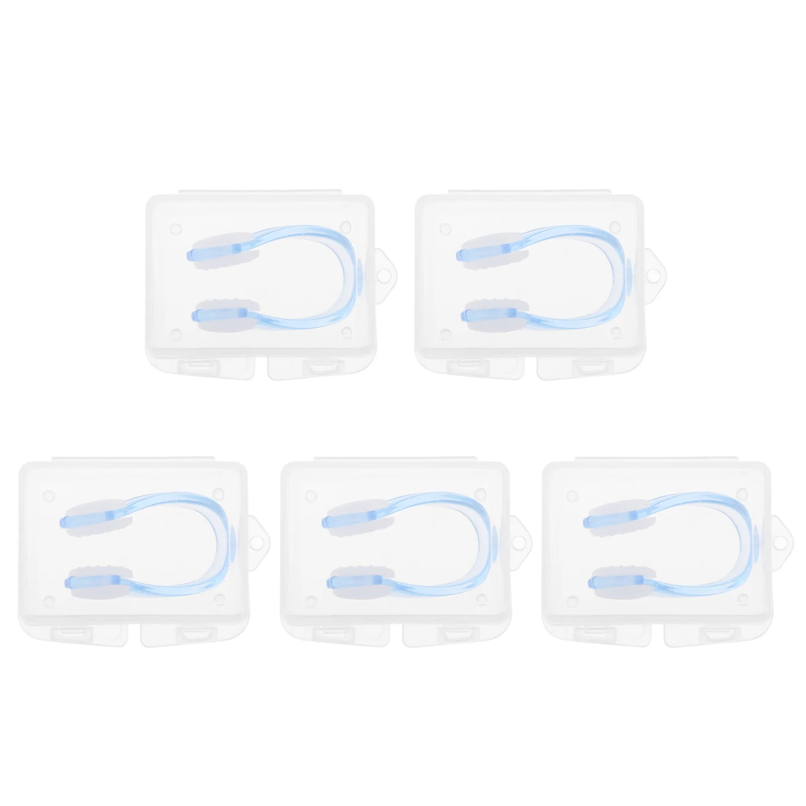 

5 Boxes Anti-choking Nose Clip Swimming Accessories Adult Major Storage Clips Noseplugs PC for Surfing