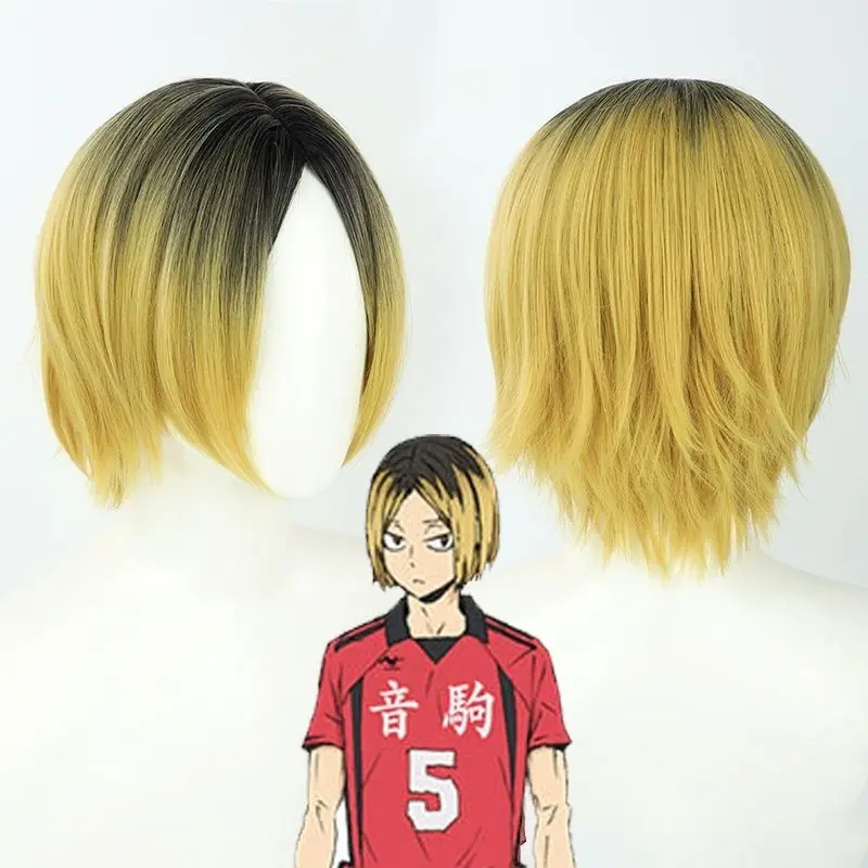 

Haikyuu!! Kozume Kenma Hinata Shoyo Animation Peripheral Wig Hair Net Makeup Photography Props Cosplay Comic Exhibition Gift