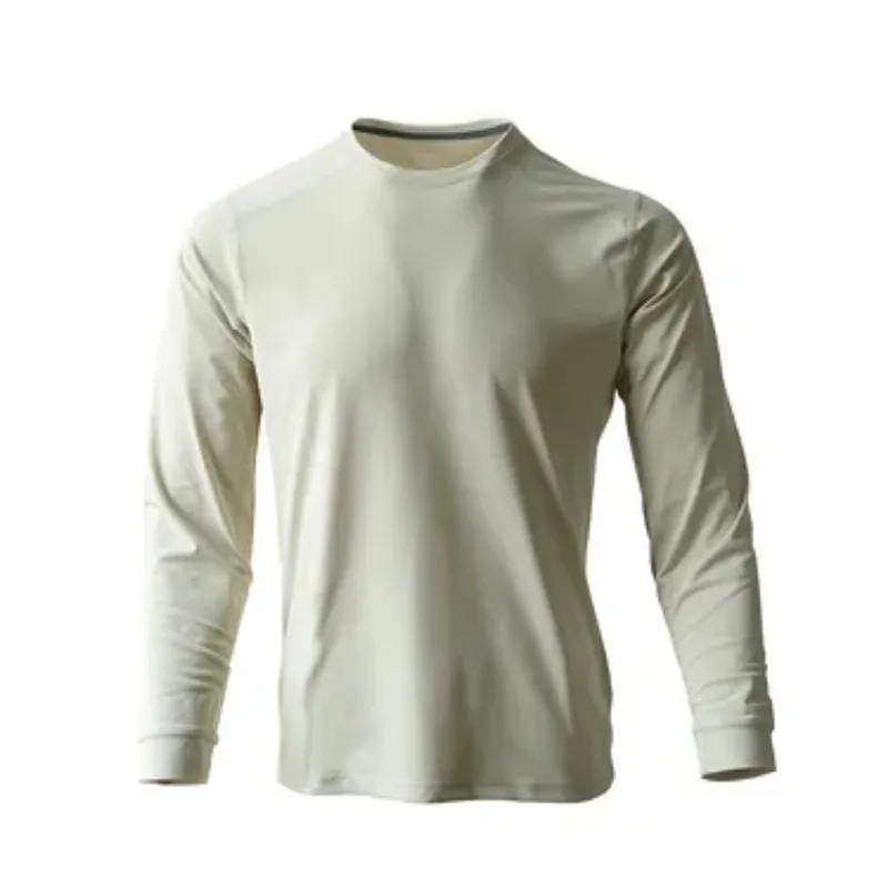 Men Crew Neck Long Sleeve T Shirt Casual Sports Soft Basic Undershirt
