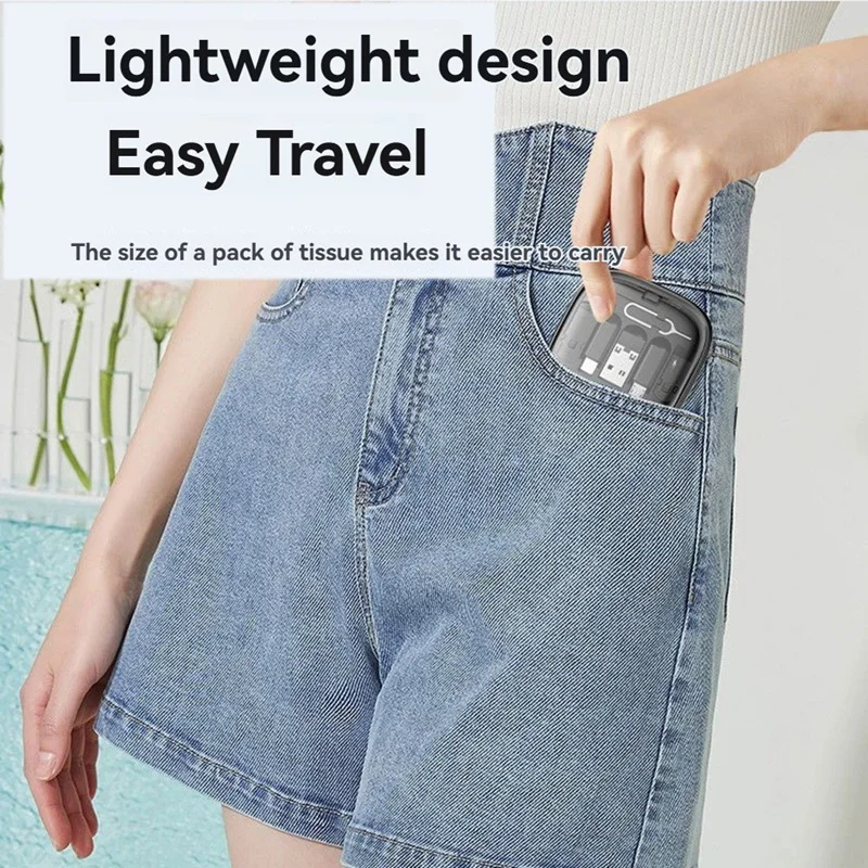 جديد متعدد الوظائف 60 واط شحن سريع كابل بيانات صندوق تخزين لمحول حامل الهاتف المحمول العالمي