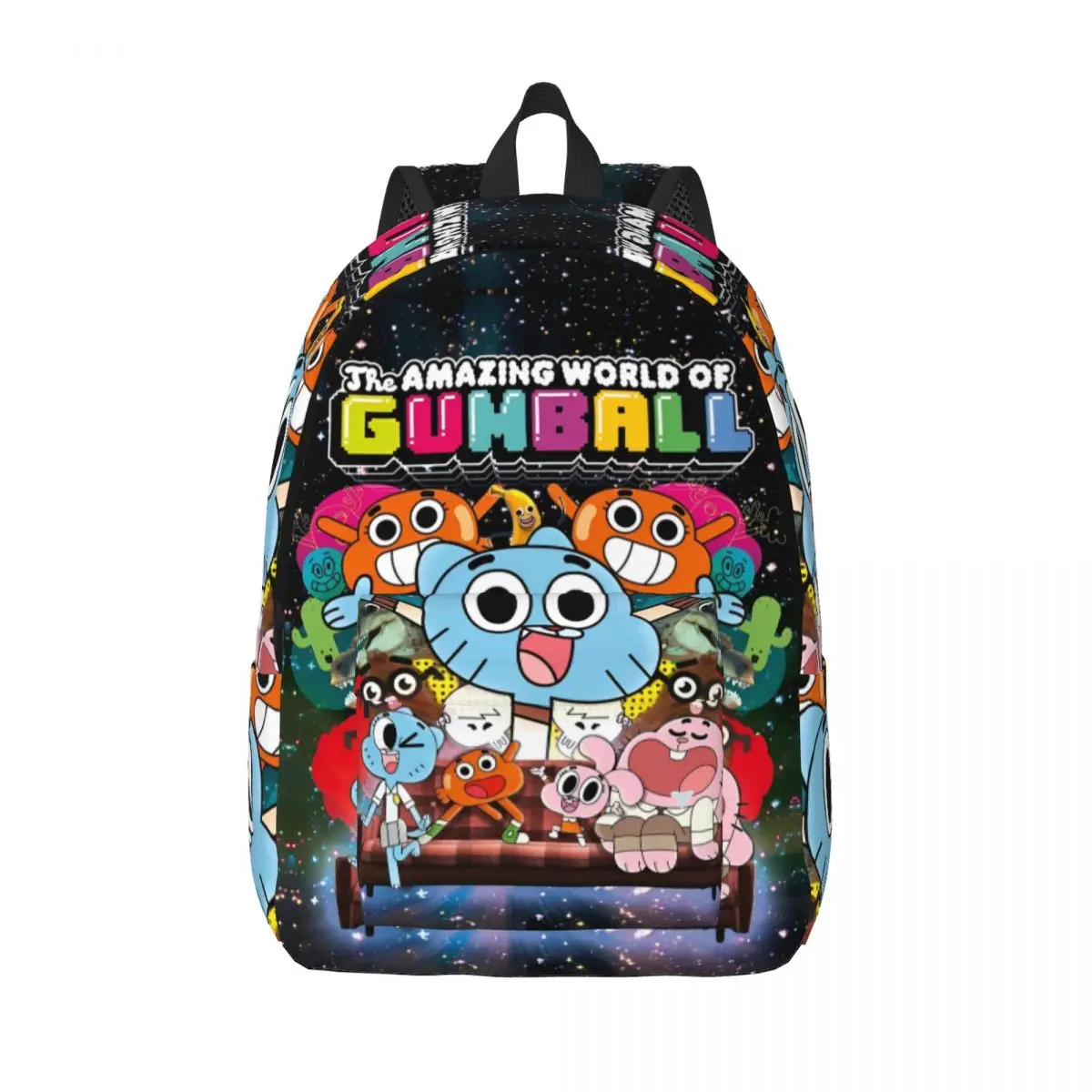 Gumballs Amazing World Backpack for Men Women Teenage Student Work Daypack Comedy Funny TV Shows Laptop Canvas Bags Outdoor