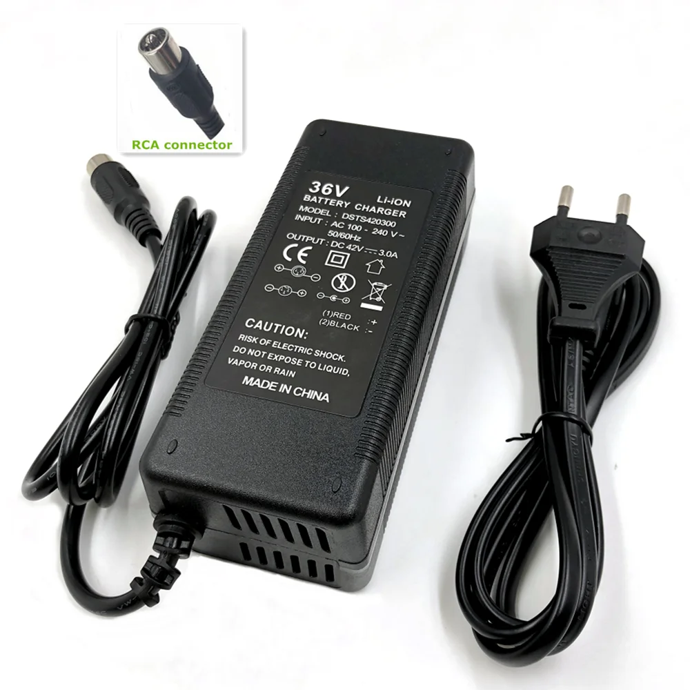 36V Li-ion Battery Charger 3A Output 42V3A Charger for 36V Lithium Battery High Quality Fast charger with Cooling fan